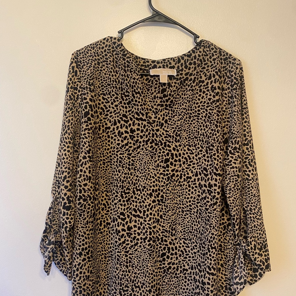 Michael Kors Leopard Print Women's Top